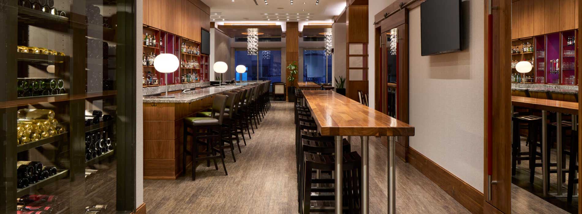 Gazette bistro interior view