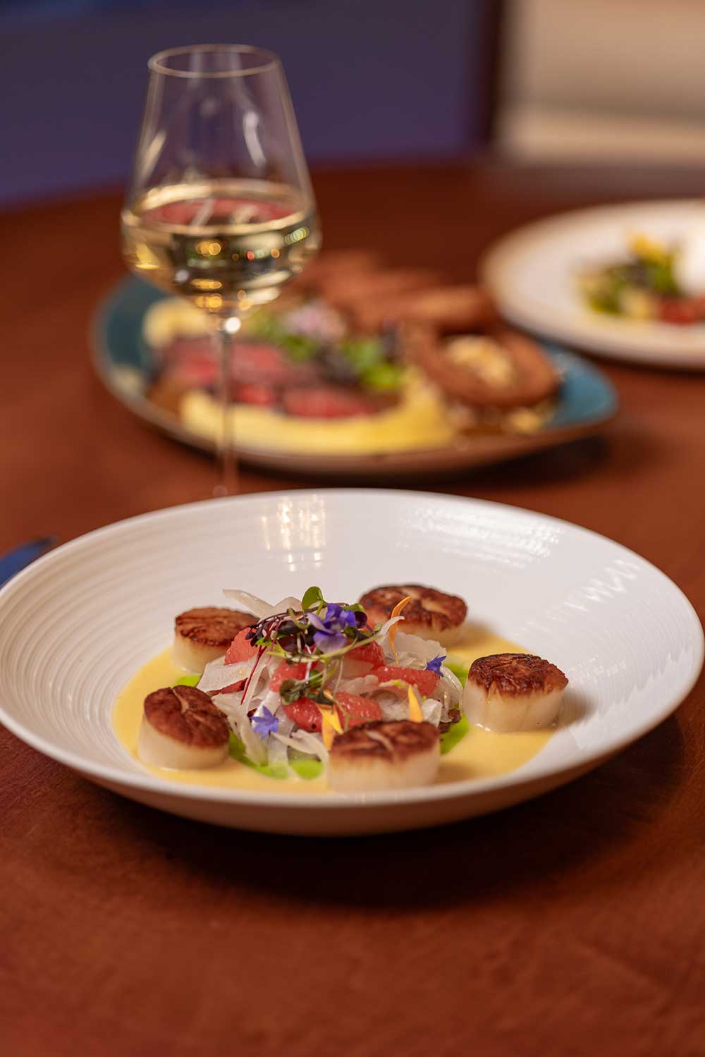 Gazette Bistro Bar scallop dish